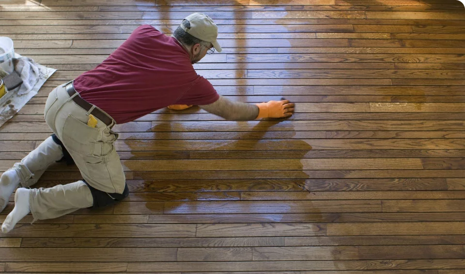 Flooring being finalized in new home