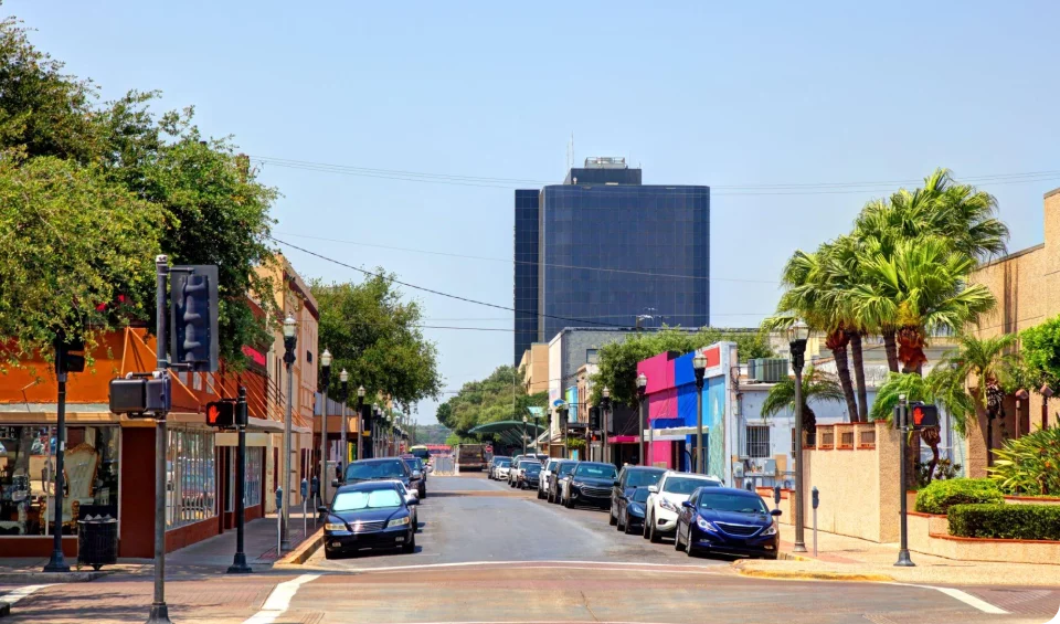 Downtown McAllen during the day